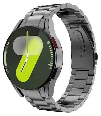 Productafbeelding van MoKo metalen polsband, compatibel met Samsung Galaxy Watch 7/6/5/4, 40mm/44mm – Grijs