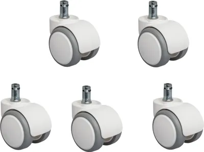 Zdjęcie produktu dla Kółka do fotela obrotowego BIAŁE Ikea 50 mm fi.10 mm