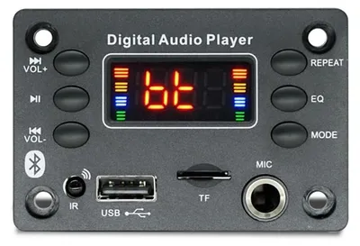 MP3-Decoder Board 12V mit Bluetooth 5.0, FM, USB, TF