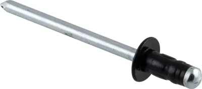 Produktbild von ISO15977 Blindniete Flachrundkopf 4.0x10 Aluminium mit Stahldorn RAL9005 schwarz