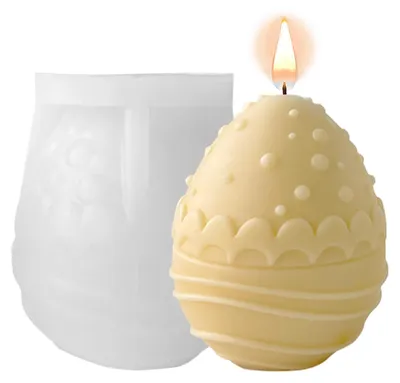 Produktbild von Silikonformen für Osterkerzen, Ostereier und Gießformen für Osterkerzen.
