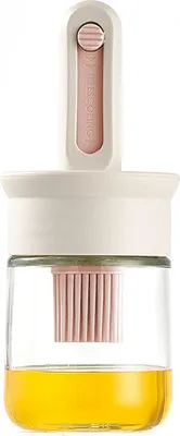 Produktbild von Ölpinselflasche, BPA-freier Ölspender mit einziehbarer Bürste, hitzebeständiges Küchenwerkzeug zum Kochen, Backen, Grillen