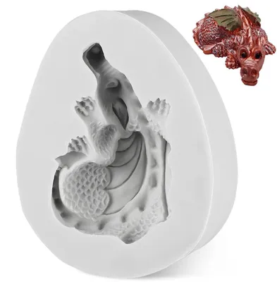 Produktbild von Silikonform Dinosaurier 3D Schokolade Fondant Kuchen Backform -40 bis 220°C