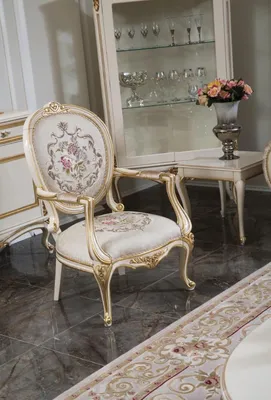 Produktbild von Sessel Möbel Stühle Art déco Design Lehnstuhl Textil Wohnzimmer Lounge Luxus Neu