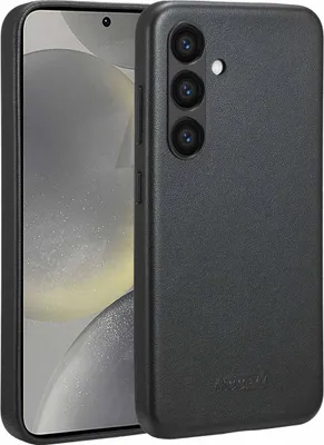 Image de Accezz MagSafe Leather Backcover pour le Samsung Galaxy S24 - Onyx Black