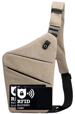 Immagine prodotto di Borsa a tracolla antifurto, impermeabile e spaziosa