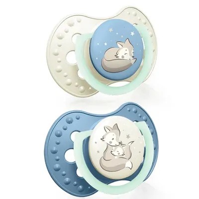 Image de LOVI Tétines silicone dynamique Night&Day Boy 6-18 m 2 pcs 22/915boy