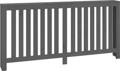 Obrázok produktu pre vidaXL Kryt radiátora sivý 169x19x84 cm Borovicový masív