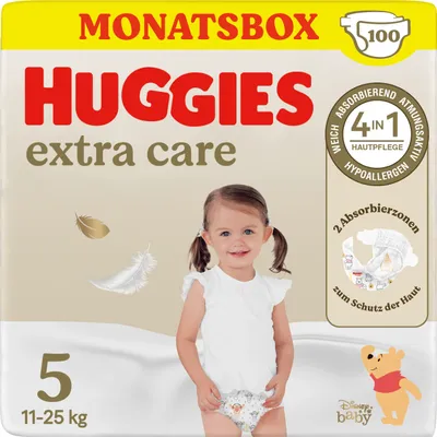 Produktbild von Huggies Babywindeln Extra Care Disney-Design Größe 5, 100 Windeln (2x50)
