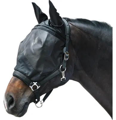 Immagine prodotto di Waldhausen Maschera antimosche Premium con cavezza e protezioni per le orecchie