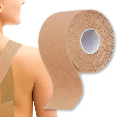 Produktbild von Kinesiologie Tape Kinesiologie-Tape Sporttape 5 m x 5 cm Beige elastisches Taping Tape
