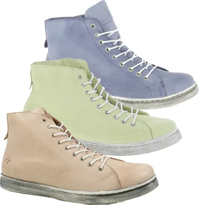 Produktbild von Andrea Conti 0341500 High mit Reißverschluss Damen Schnürboots, Größe:40 EU, Farbe:Grün