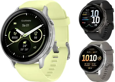 Produktbild von Garmin Venu 4 45mm Schwarz/Schiefergrau Silikon-Armband