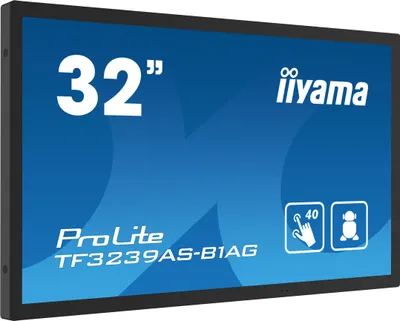 Produktbild von iiyama TF3239AS-B1AG, 80 cm (31.5"), 1920 x 1080 Pixel, Full HD, LED, 8 ms, Schwarz