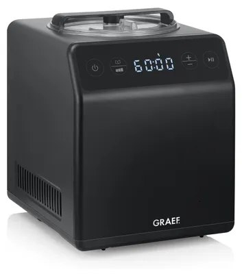 Image de Graef IM706EU, Sorbetière à compresseur, 2 l, 1 bol/bols, Noir, -18 - 35 °C, Acier inoxydable