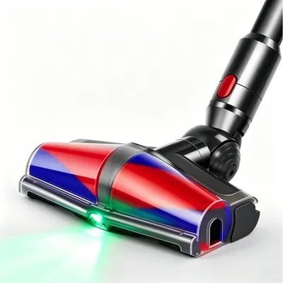 Produktbild von Bürste für Dyson V15 V11 V10 V8 V7 SV10 SV12 Staubsauger, Kopf-Ersatzteile mit LED, Turbinenbürstenaufsatz für Teppiche, Hartholzböden und Fliesen
