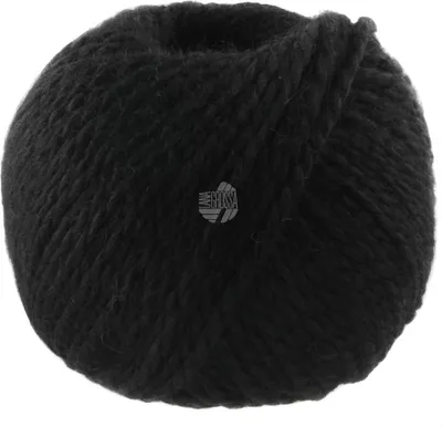 Produktbild von Lana Grossa - Natural Lama Chunky 0008 schwarz