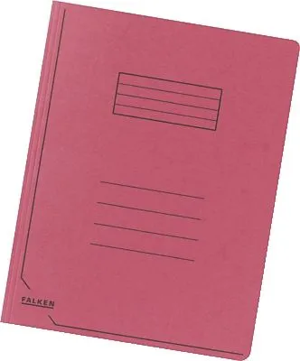 Produktbild von Falken Jurismappe, DIN A4, 3 Klappen, 320g/qm Manila-RC-Karton, Deckel Liniendruck, rot