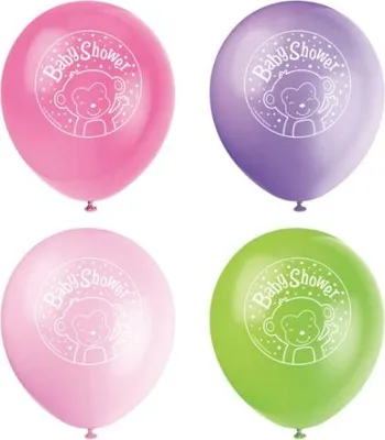 Immagine prodotto di Palloncini baby shower "Scimmia", 30 cm, 8 pezzi.