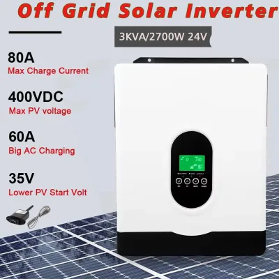 Imagen del producto de Inversor solar para sistemas autónomos de 3000VA - Inversor solar con cargador MPPT y onda sinusoidal pura