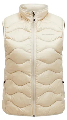 Immagine prodotto di Gilet imbottito in piuma Peak Performance Helium, modello da donna, colore Sand Fog, taglia S