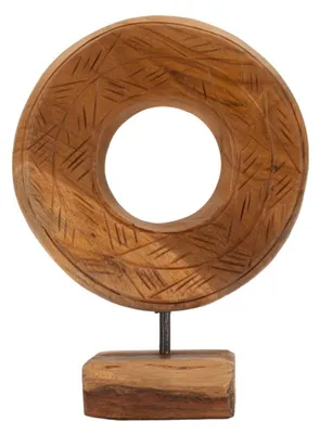 Zdjęcie produktu dla o Ferretti rzeźba Dorat z drewna tekowego 20x10x28 cm brązowy