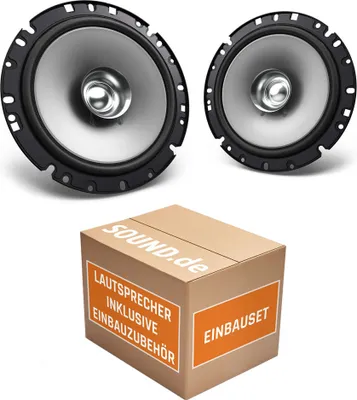 Produktbild von Lautsprecher Boxen Kenwood KFC-S1756 - 16,5cm Koax Auto Einbauzubehör - Einbauset passend für Fiat 500 Front - justSOUND