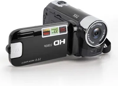 Obrázok produktu pre 32 GB videokamera s rozlíšením 1080p pri 30 snímkach za sekundu, 2,7-palcovým TFT displejom a funkciou nočného snímania, ideálna na cestovanie a svadby, čierna.
