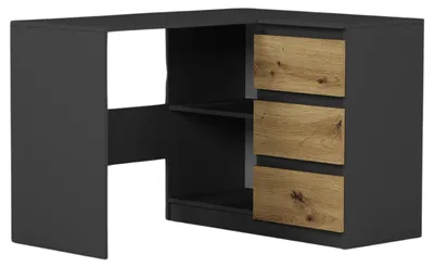Produktbild von Schreibtisch - Anthrazit / Eiche Artisan - 112 x 87 x 76 cm - Modern N-4P