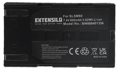 Produktbild von EXTENSILO Akku Ersatz für Samsung SB-LSM80, SB-LSM320, SB-LSM160 für Videokamera Camcorder (800 mAh, 7,4 V, Li-Ion)
