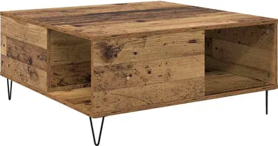 Zdjęcie produktu dla vidaXL Stolik kawowy stare drewno 80 x 80 x 36,5 cm materiał drewnopochodny