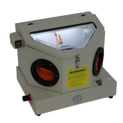 Produktbild von Sandstrahlkabine SBC30 230V 40x32x24cm Tischmodel Sandstrahlmaschine Sandstrahle