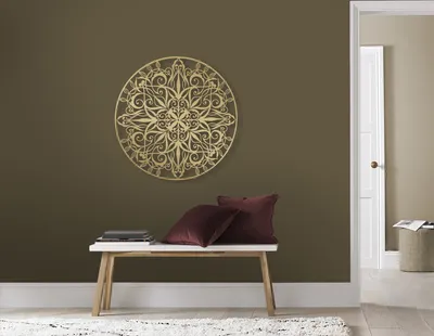 Produktbild von Art for the Home Wanddekoration Metal Kunst Luxus Mandala Rund Gold durchmesser 80 cm