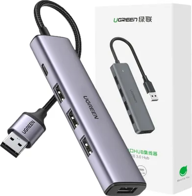 Obrázek produktu pro Ugreen Usb Hub Rozbočovač - 4X Usb 3.0 Šedý (Cm473 20805)