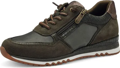 Produktbild von MARCO TOZZI Damen Sneaker Leder Reißverschluss Gummizug 2-23759-43, Größe:37 EU, Farbe:Grün