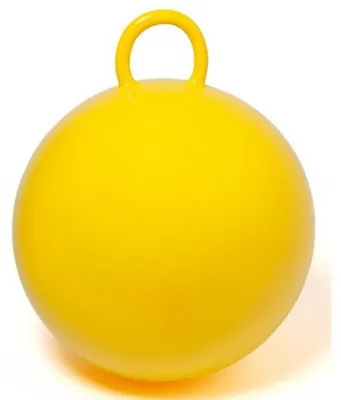 Image de Ballon sauteur jaune 60 cm - jeu de plein air