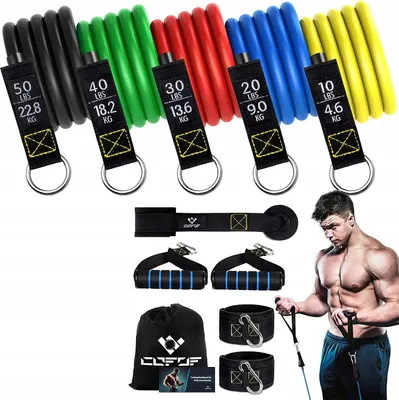 Zdjęcie produktu dla Zestaw 5 Gum Oporowe Fitness Cofof