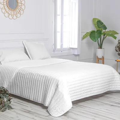 Image de Couettes HappyFriday BASIC Blanc 180 x 260 cm 33 x 16 x 43 cm