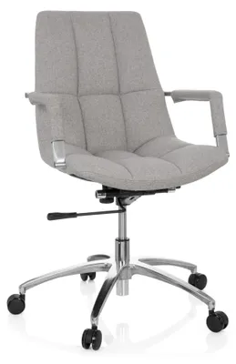 Obrázek produktu pro hjh OFFICE Home Office Kancelářská židle SARANTO Kancelářská židle s područkami Látková otočná židle
