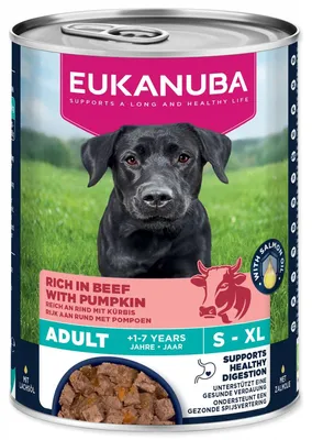 Produktbild von EUKANUBA Life Care Rich in beef and pumpkin - Nassfutter für Hunde - 400g