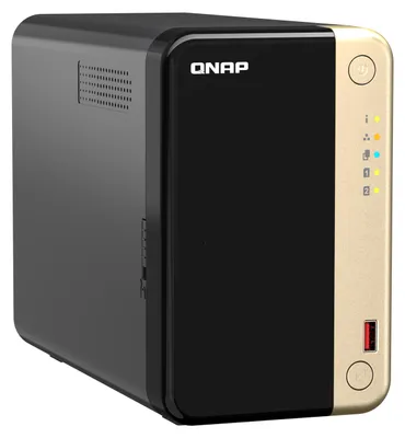 Produktbild von QNAP TS-264 - NAS-Server - 2 Schächte - SATA 6Gb/s - RAID RAID 0, 1, 5, 6, 10, 50, JBOD, 60 - RAM 8 GB - 2.5 Gigabit Ethernet - iSCSI Support