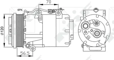 Immagine prodotto di Compressore, aria condizionata