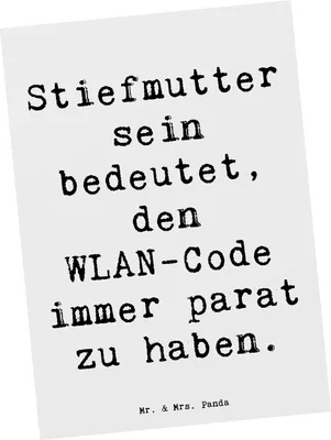 Produktbild von Mr. & Mrs. Panda Postkarte Spruch Stiefmutter Heldin - Weiß - Geschenk, Ansichtskarten, Stiefkind, einzigartige Designs, Postkarten, Ansichtskarte, Geburtstage, Lächeln