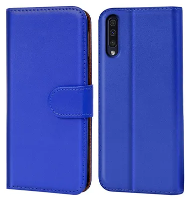 Produktbild von Conie Klapp Tasche für Samsung Galaxy A50 / A30s Kartenfach Rundumschutz Hülle in Blau