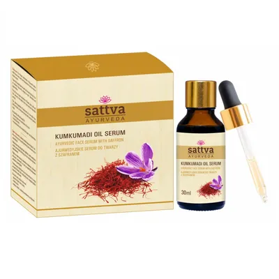 Produktbild von Sattva Kumkumadi Oil Serum Face Anti-Aging Oil with Saffron for Radiant Skin & Against Pigment Spots Skin Care Face Serum Oil 30ml