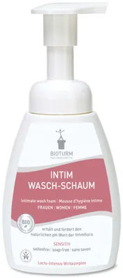 Produktbild von Bioturm 134, Intim-Waschlotion, Weiblich, 250 ml, Flasche, 2 bis 3 Mal pumpen, mit dem Schaum reinigen und mit Wasser nachwaschen. Sehr ergiebig durch..., Glycerin, Aqua, Whey*, Decyl Glucoside, Alcohol, Sodium Lauryl Sulfoacetate, Betaine,...