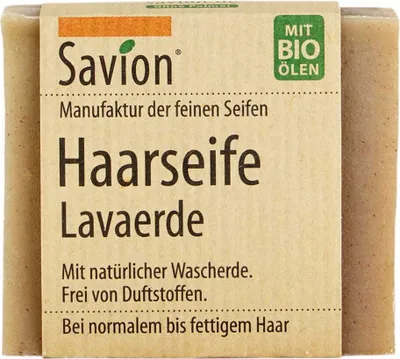 Produktbild von Haarseife - Lavaerde 85g