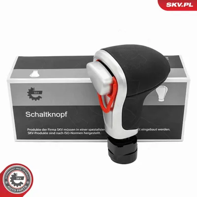 Produktbild von ESEN SKV Schaltknauf Schalthebelknauf Schwarz/Silber Kunststoff für AUDI A4 Avant (8K5, B8) A3 Sportback (8PA) A6 Avant (4F5, C6) Q5 (8RB)