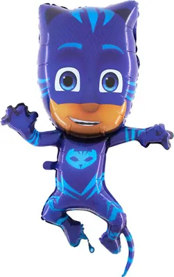 Produktbild von Shape Folienballon "Pyjamahelden Cat Boy" Blau
