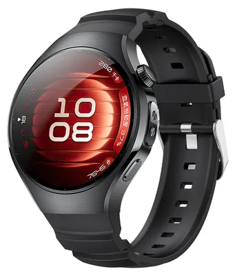 Obrázek produktu pro Pro Huawei Watch 5 42mm Silicone Classic Metal Buckle Replacement Smart Watch Strap Black